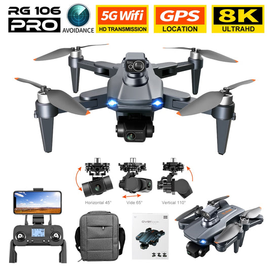 RG106 Drone 8k Profesional GPS 3 km Quadcopter With Camera